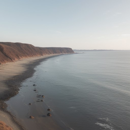 【潮の流れ】海での危険な見え方 | 回避する方法と注意点 をイメージした 広角の風景 の写真