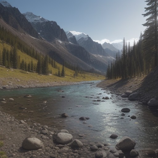 【渓流釣り】水面の反射をなくす方法 | 偏光グラスの選び方と使い方 をイメージした 広角の風景、山 の写真
