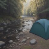 【川釣り】天候の変化と避難の判断 | 安全な撤収タイミング をイメージした 広角の風景、川 の写真