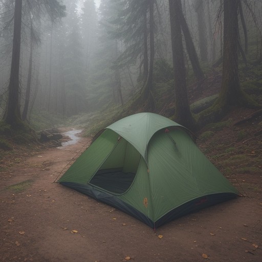 【雨具】登山の着替えタイミング | 濡れないための準備と方法 をイメージした 広角の風景、ハイキング の写真