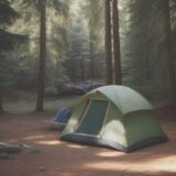 【シェルター】キャンプでの選び方 | 活用法とおすすめの形 をイメージした 広角の風景 の写真