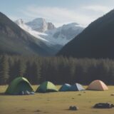 【キャンプ】脱臼したときの応急処置 | 現場での対処法と運搬方法 をイメージした 広角の風景 の写真