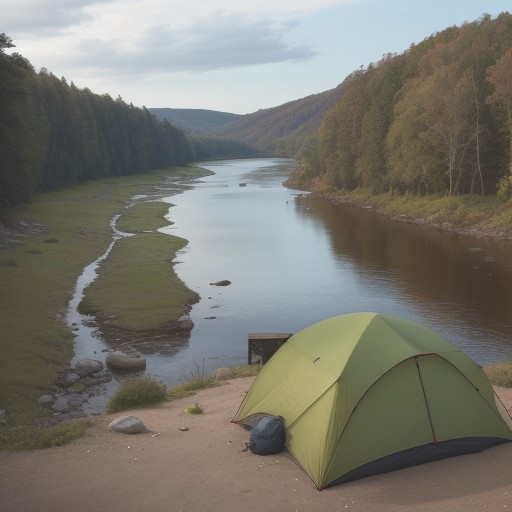 【川の増水】危険な予兆の見分け方 | キャンプや釣りの安全対策 をイメージした 広角の風景、川 の写真