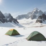 【登山用ストック】先端の交換方法 | 状況に合わせた選び方 をイメージした 広角の風景 の写真