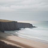 【高波】海の釣りで危険を避ける方法 | 安全なポイントの選び方 をイメージした 広角の風景 の写真