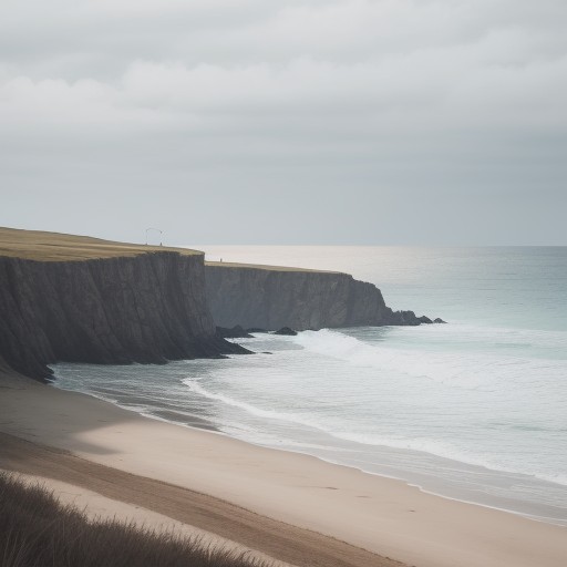 【高波】海の釣りで危険を避ける方法 | 安全なポイントの選び方 をイメージした 広角の風景 の写真