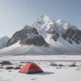 【登山スパイク】雪山で使う種類 | 用途に合わせた選び方 をイメージした 広角の風景、山、山、雪景色 の写真