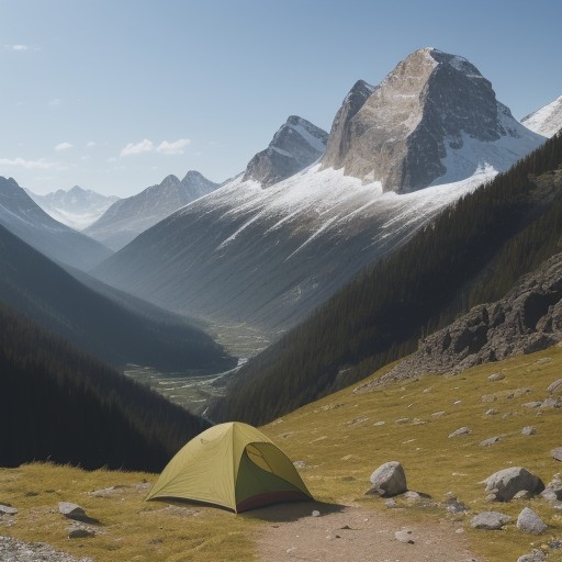 【山での蛇対策】遭遇したときの回避方法 | 安全な歩き方と準備 をイメージした 広角の風景、山、ハイキング の写真
