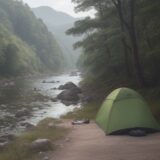 【川遊び】虫よけ対策のおすすめアイテム | 川辺での準備と選び方 をイメージした 広角の風景、川 の写真