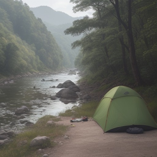 【川遊び】虫よけ対策のおすすめアイテム | 川辺での準備と選び方 をイメージした 広角の風景、川 の写真
