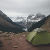 【登山ウェア】防水性の選び方 | 雨の日でも快適な装備の揃え方 をイメージした 広角の風景、ハイキング の写真