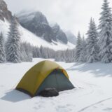 【冬登山】ウェアの重ね着方法 | 体温を保つ服装の組み合わせ をイメージした 広角の風景、山、冬 の写真