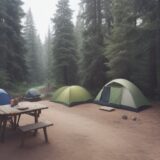 【キャンプ】炊事場の使い方 | 初心者が知っておきたい基本ルールとマナー をイメージした 広角の風景 の写真