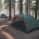 【キャンプ】炭の扱い方 | 火の始末と注意点について をイメージした 広角の風景 の写真