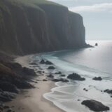 【潮の流れ】海での読み方 | 注意すべき危険な場所 をイメージした 広角の風景 の写真