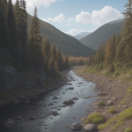 【イワナ】生息地の見極め方 | 川の特徴とポイントの探し方 をイメージした 広角の風景、川 の写真