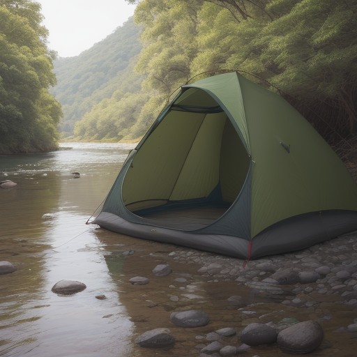 【カワムツ】初心者向けの釣り仕掛け | 川での簡単な釣り方と準備 をイメージした 広角の風景、川 の写真