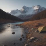 【夜釣り】渓流での釣り方 | 狙い目と仕掛けのコツ をイメージした 広角の風景、山 の写真