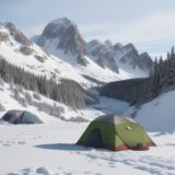 【雪崩】冬の山で身を守る方法 | 回避するためのルート選びと対策 をイメージした 広角の風景、山、冬 の写真