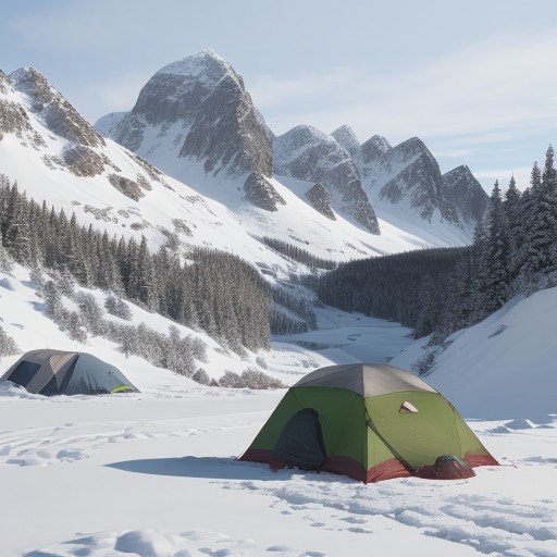 【雪崩】冬の山で身を守る方法 | 回避するためのルート選びと対策 をイメージした 広角の風景、山、冬 の写真