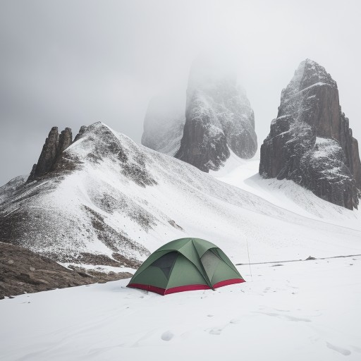 【登山】稜線の強い風への備え | おすすめの装備と注意点 をイメージした 広角の風景、山、稜線 の写真