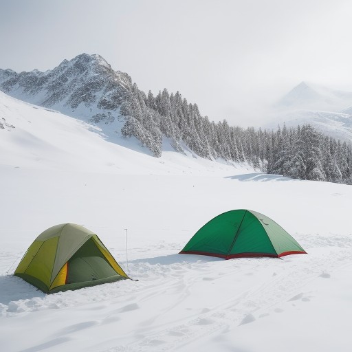 【ウィンタースポーツ】中級者向けの装備選び | 雪山での快適な時間を過ごす方法 をイメージした 広角の風景、冬、山、雪景色 の写真