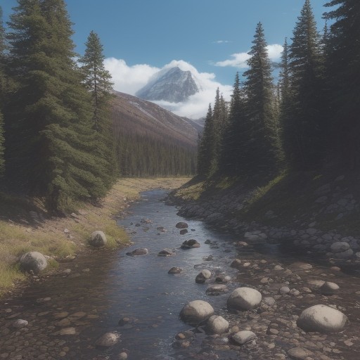 【渓流釣り】基礎的な立ち回りのコツ | 魚が潜むポイントの探し方 をイメージした 広角の風景、山 の写真