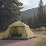 【ガス缶】キャンプでの爆発を防ぐ方法 | 正しい保管と扱い方 をイメージした 広角の風景 の写真