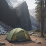 【ツキノワグマ】出没時の回避策 | 山歩きでの対策と注意点 をイメージした 広角の風景、ハイキング の写真