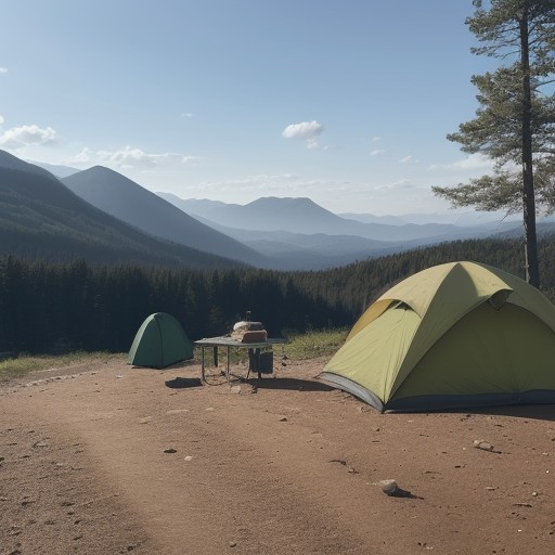 【キャンプ料理】片付けの手間を減らす方法 | おすすめの道具と手順 をイメージした 広角の風景 の写真