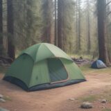 【キャンプ】疲労回復のコツ | 体を休める過ごし方と準備物 をイメージした 広角の風景 の写真