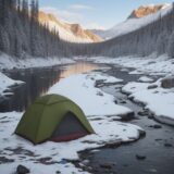 【低体温症】川での原因と対策 | 体温を守る装備と注意点 をイメージした 広角の風景、川 の写真