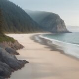 【離岸流】海で流された時の逃げ方 | 体力を温存して岸に戻る方法 をイメージした 広角の風景 の写真