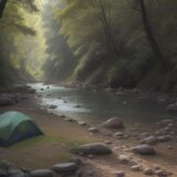 【自作罠】川の生き物を捕まえる方法 | 道具の作り方とコツ をイメージした 広角の風景、川 の写真