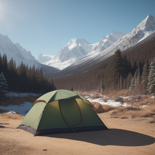 【キャンプ】初心者が揃えたい道具 | お得な買い時のタイミング をイメージした 広角の風景 の写真