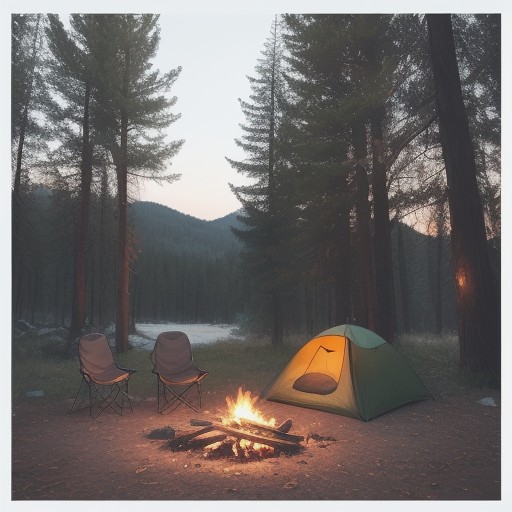 【キャンプ】焚き火の延焼防止策 | 地面を守るシートの選び方と使い方 をイメージした 広角の風景 の写真