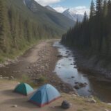 【急流】川の危険箇所を見分ける方法 | 安全なルート選びのポイント をイメージした 広角の風景、川 の写真