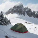 【登山】天候による停滞判断 | 安全に下山するための目安と基準 をイメージした 広角の風景、山 の写真