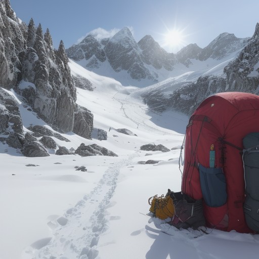 【残雪期登山】必要な装備リスト | 雪山歩きの準備と持ち物 をイメージした 雪景色、雪景色、春、山、ハイキング の写真