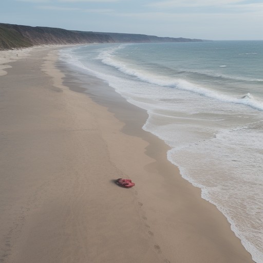 【海】安全に泳ぐための確認方法 | 波と潮の流れの見極め方 をイメージした 夏 の写真