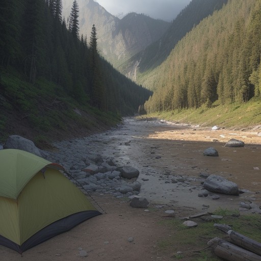 【キャンプ場】避難経路の確認方法 | 安全に過ごすためのチェックポイント をイメージした 川 の写真