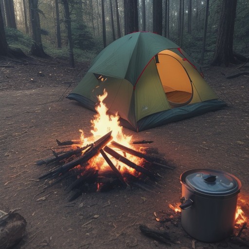 【焚き火】火が燃える仕組み | キャンプで役立つ基本の知識 をイメージした自然風景の写真