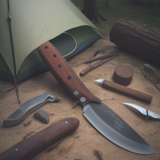 【ブッシュクラフトナイフ】選び方のポイント | キャンプで使う一本の基準 をイメージした自然風景の写真