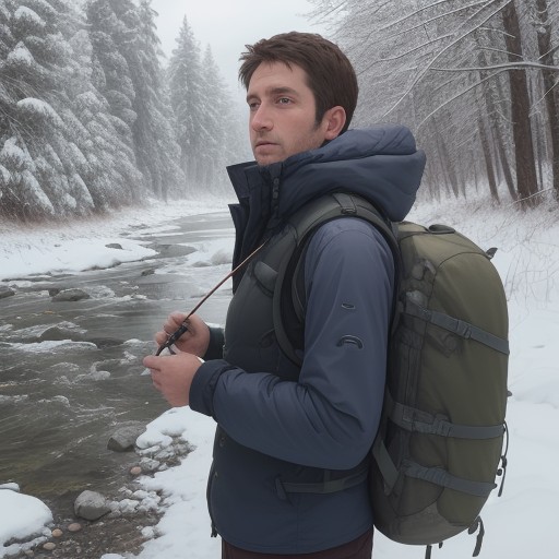 【フィッシングベスト】川での釣りに合う選び方 | 持ち物の整理術 をイメージした 夏、冬、川 の写真