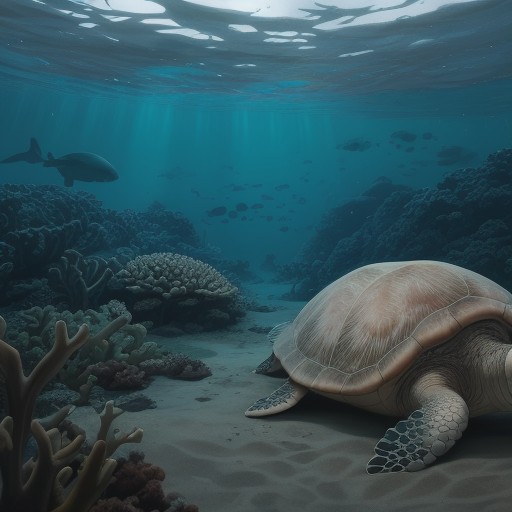 【ウミガメ】観察スポットの選び方 | 沖縄の海岸で出会う体験 をイメージした自然風景の写真