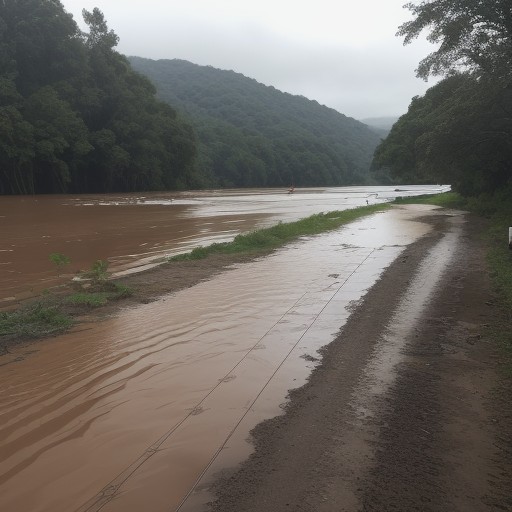 【川釣り】ゲリラ豪雨での避難ルート | 安全な脱出方法と判断基準 をイメージした 川、川 の写真