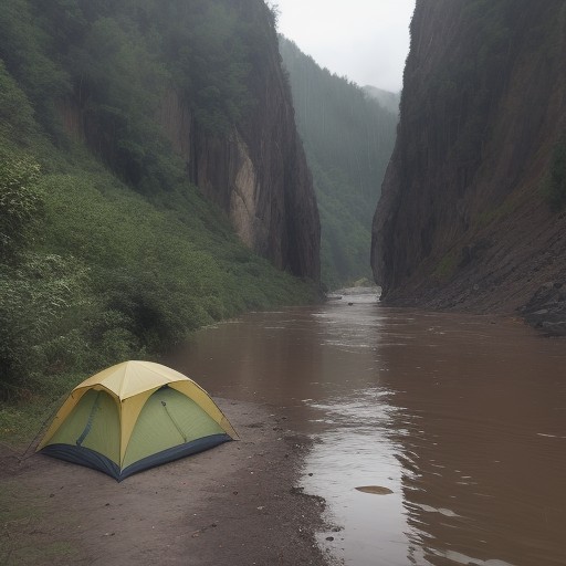 【川の増水】安全な退避ルート | 危険を避ける判断基準と行動 をイメージした 川 の写真