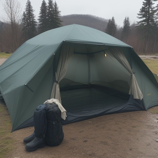 【雨キャンプ】道具の選び方と過ごし方 | 濡れない工夫で快適に過ごす方法 をイメージした自然風景の写真