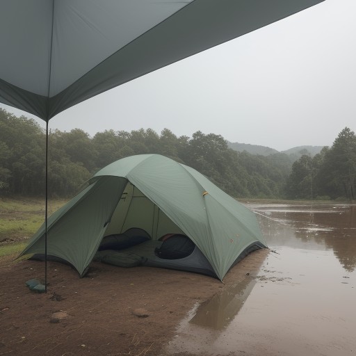 【テント浸水対策】雨の日のキャンプ | 地面からの浸水を防ぐ方法 をイメージした自然風景の写真