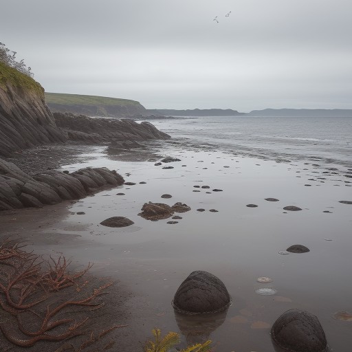 【潮溜まり】生き物を探す海岸散歩 | 磯遊びの記録 をイメージした自然風景の写真
